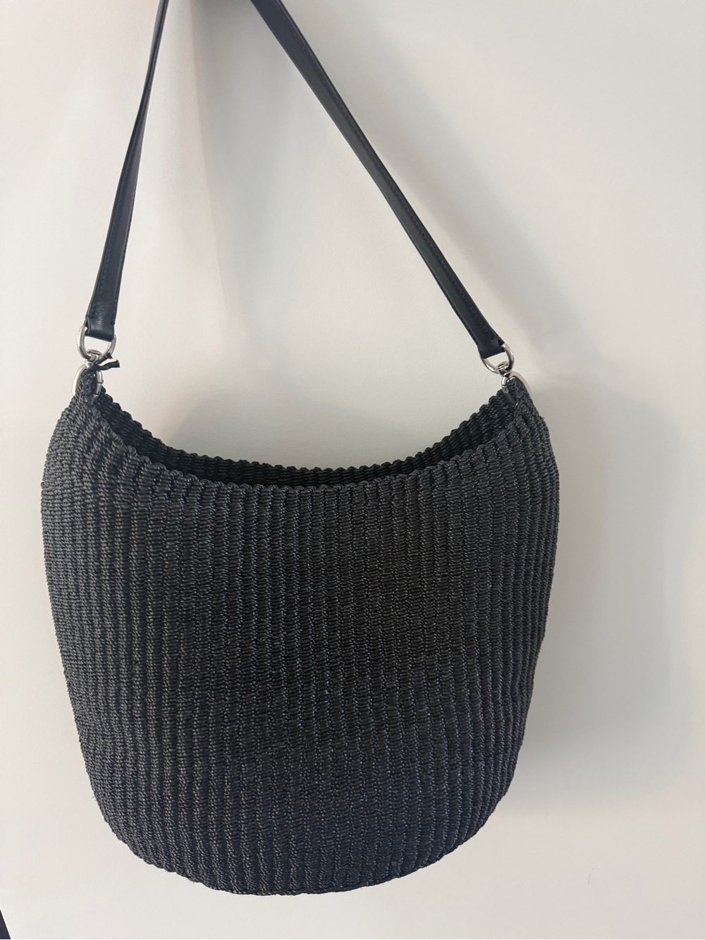 Phoebe Philo Small Slope Sling Bag - Black - Woven - Picture 2 of 4